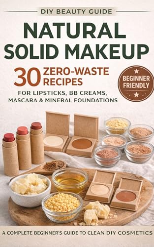 DIY Natural Solid Makeup for beginners: 30 zero waste recipes for organic lipsticks, bb creams, mascara and mineral foundations