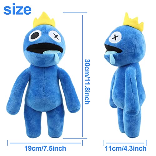 Image of Rainbow Friends Blue Plush, 11.8 inch Plushie Toy for Fans - Beautifully Stuffed Animal Doll Gift