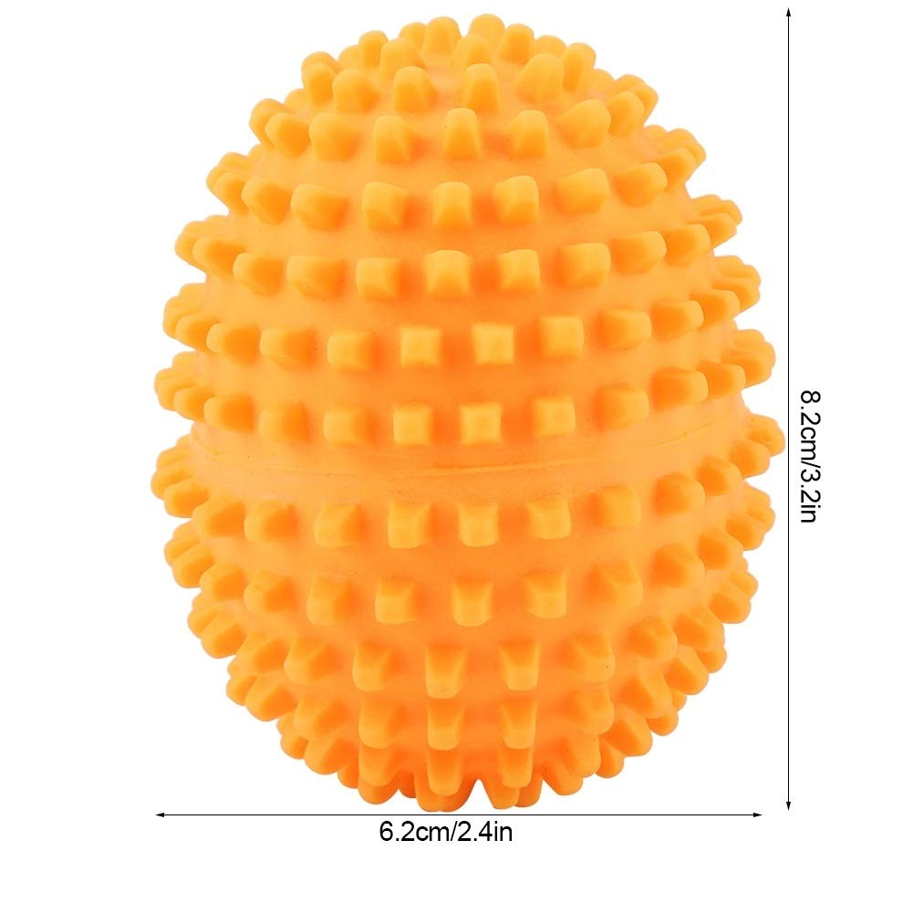 KSTE Secador de bolas - 4pcs / set Orange reutilizables bolas del secador, lavado de lavandería secado de la bola for el hogar Ropa de limpieza.