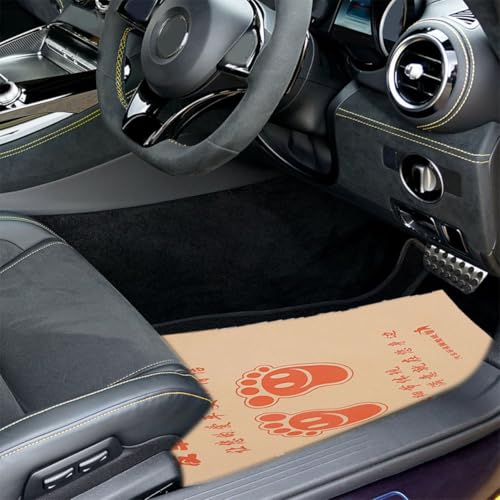 Alfombrillas de papel para coche evitan manchas de barro y grasa con suelo protector desechable 4