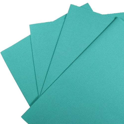 Image of KCS 4 pc of 12 inch x 18 inch 14CT Counted Cotton Aida Cloth Cross Stitch Fabric (Sea Green)
