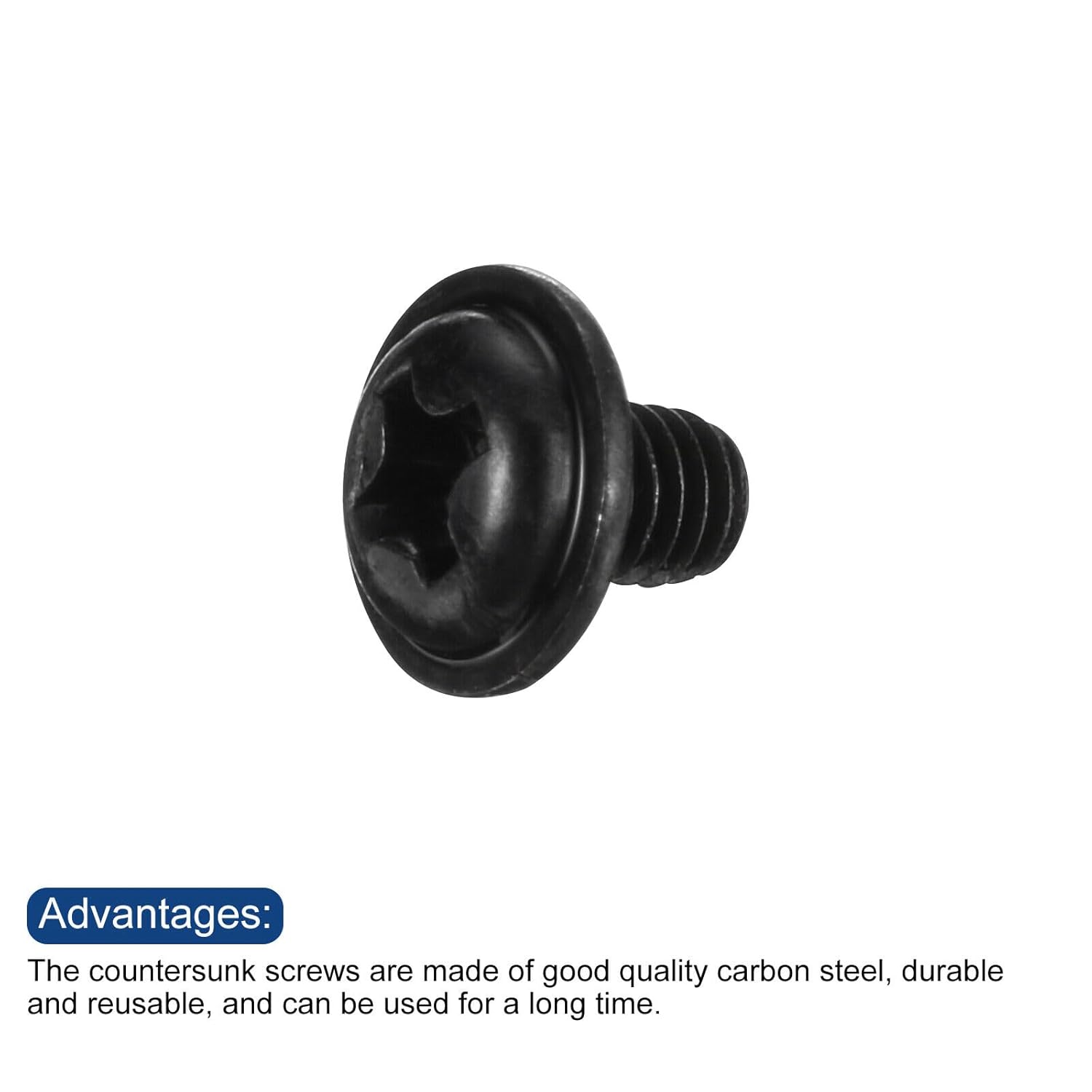 500pcs Computer Motherboard Screws M3 x 4mm PC Case Fastener Replacement, Black HOAICH478