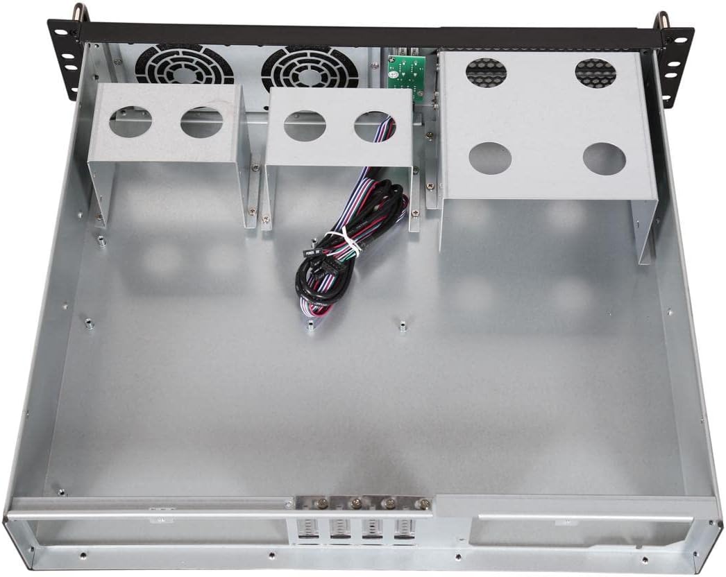 iStarUSA Group 2U Compact Rackmount 2 X 5.25 (D-214-MATX) , Black