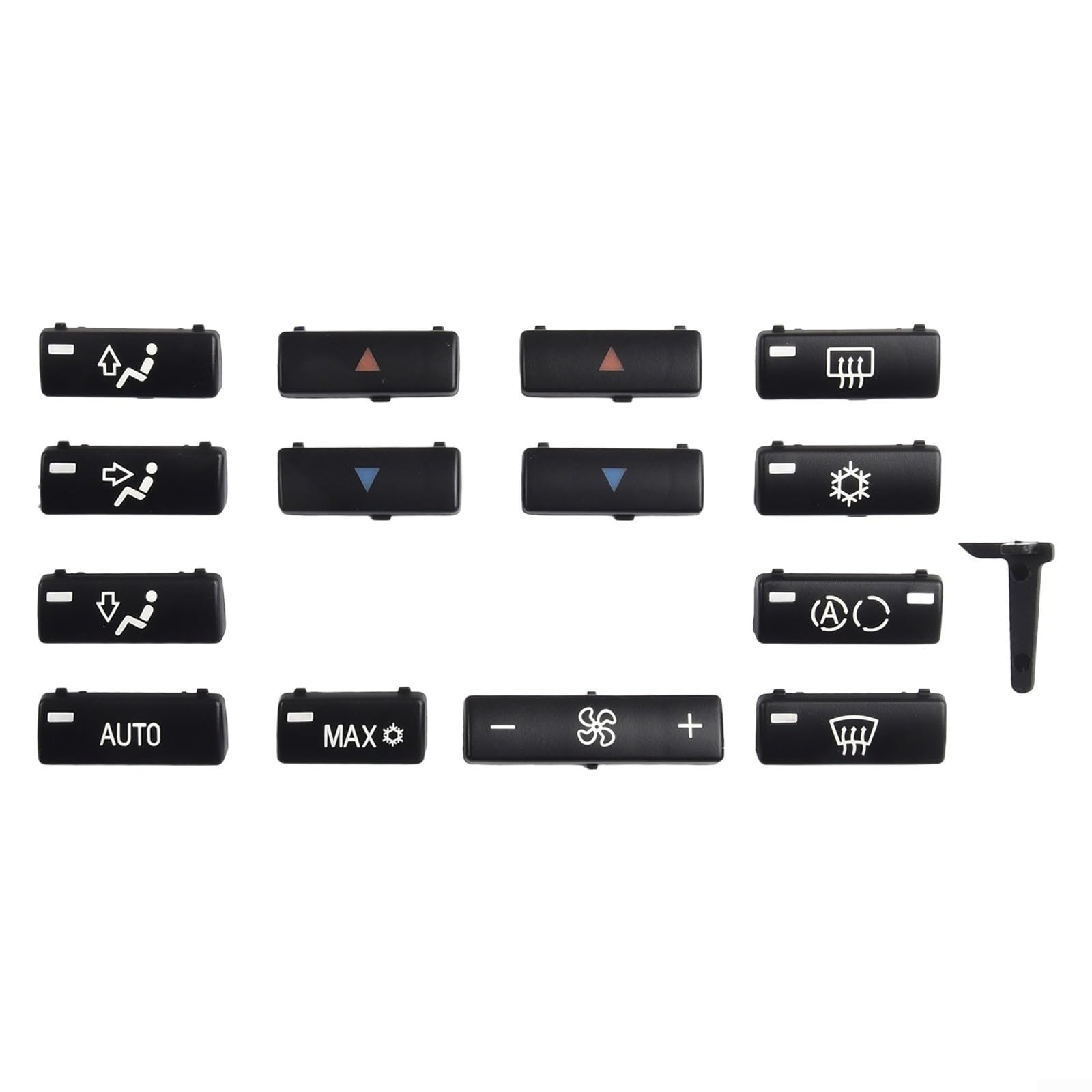 Botones del interruptor del panel para el control de la CA del clima del coche, las condiciones del aire tapas de los controles del clima de la tapa de las cubiertas para BMW E39 E53 525I para 530I