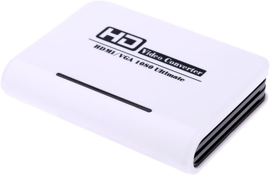 Full 1080P HDMI to VGA + Audio HD HDTV Video & Audio Converter Adapter for PC Laptop Notebook DVD
