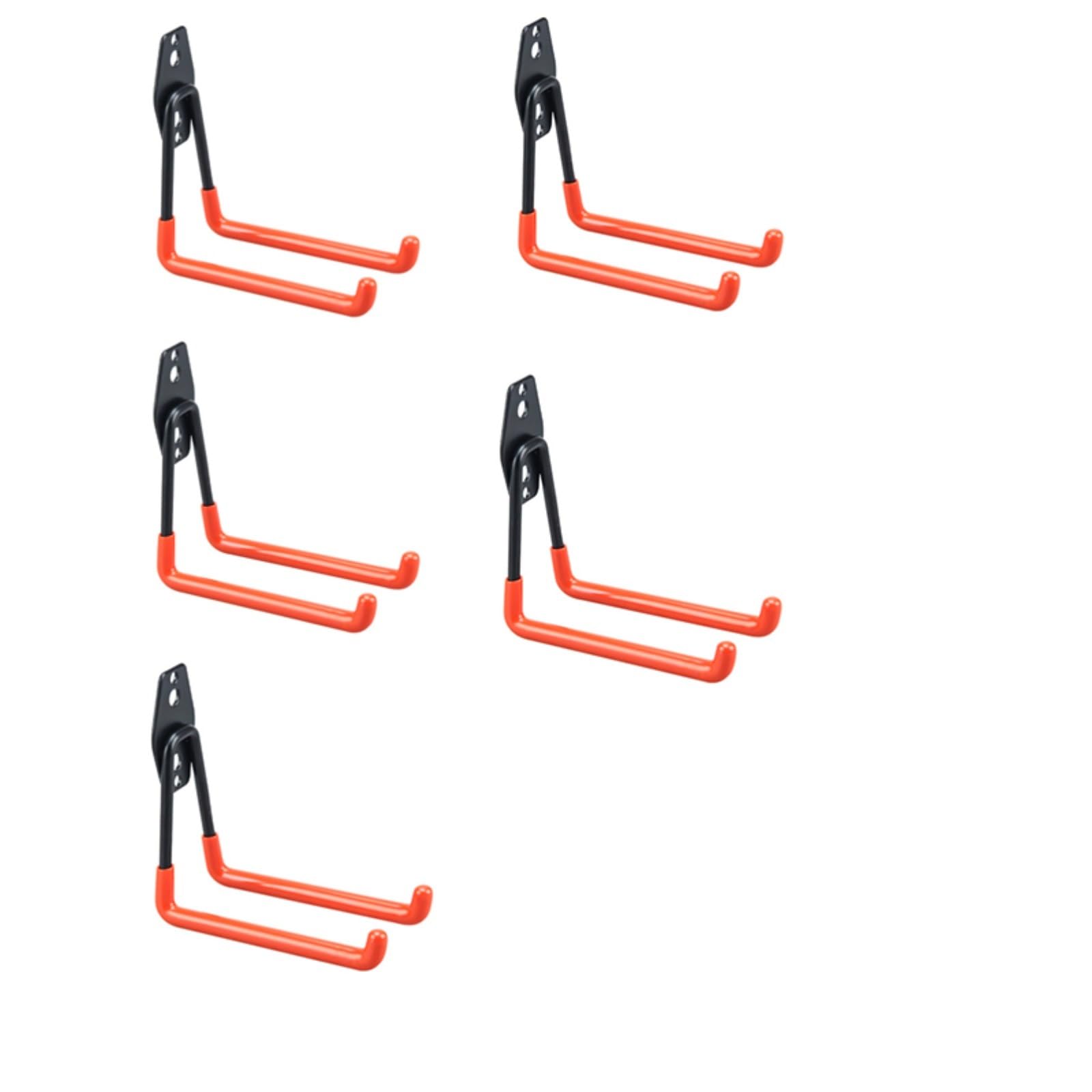 Wall panel hooks, Heavy Duty Slatwall Accessories, Garage Slatwall Hooks and Hangers, Utility Slatwall U Hooks Garage Storage Tool Organizer for Ladders Bulk Items(13x6x12.9cm/5.1x2.36x5.1in)
