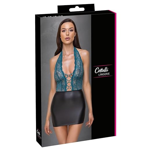 Cottelli Lingerie Vestido Para Mujer Petrol/Black M