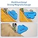 Armilem 3Pcs Magnetic Seam Guide for Sewing Machine with Seam Rippers, Multifunctional Hemmer Guide with Scale, Stitch Remover Tool, Universal Sewing Accessories and Supplie
