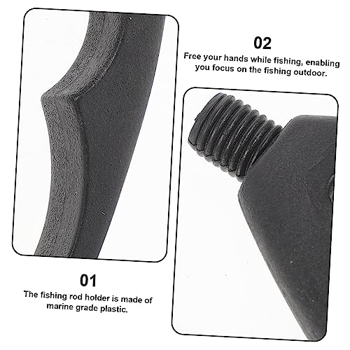 CORHAD Suporte De Vara De Pesca Cabeça Suporte De Porta De Garagem Suporte De Vara De Pesca Portátil