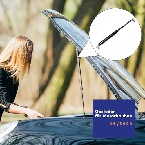 Universal Gasdruckfeder Gasdruckdämpfer Gasfeder Dämpfer für Türen, Autos, Kofferraum Motorhaubendämpfer, Länge 200-900 mm | Newton 100N – 1000N mit Kugelgelenk Endstücke (200 Newton, 500 mm)