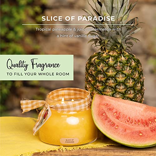 Acheerfulgiversliceofparadisemamascentedglassjarcandle22ozwithlidtruetolifefragrancemadeinusa Urban Country Home Decor A cheerful giver slice of paradise mama scented glass jar candle 22oz with lid true to life fragrance made in usa urban country home decor