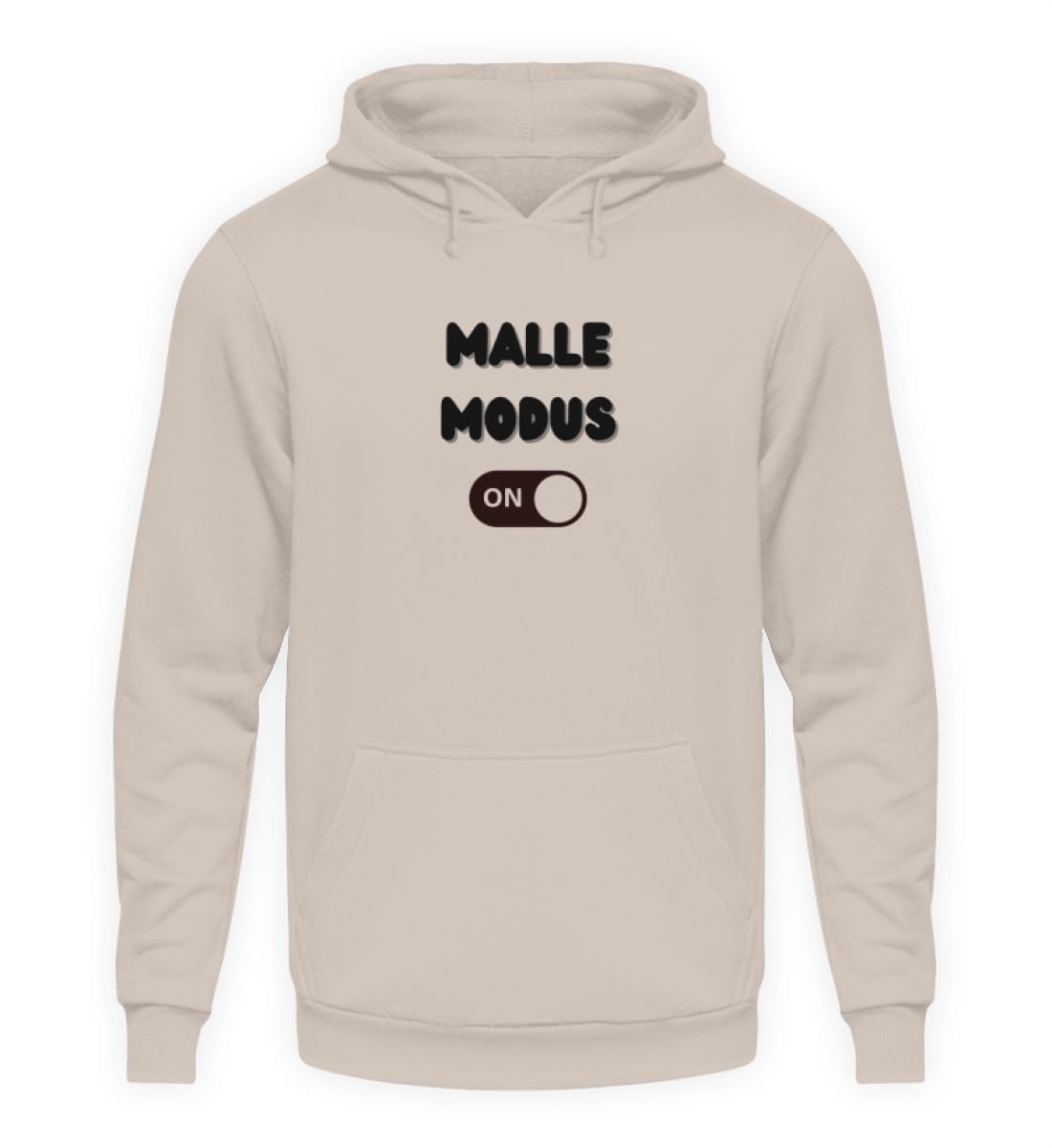 Sweat à capuche unisexe Malle Modus ON pull chaud beige