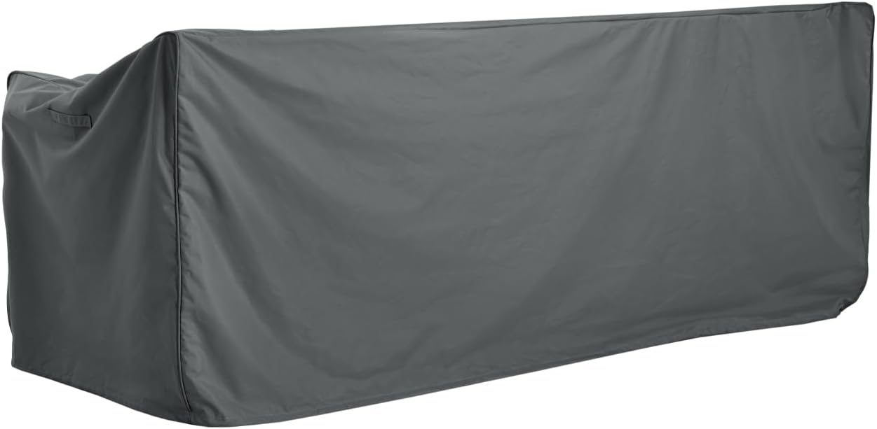 Dark Gray Patio Cover for Sofa | Weather-Resistant, Easy to Store, UV-Protected (88x36x35 Inch)