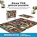 Buffalo Games - Frederick the Literate - 750 Piece Cat Jigsaw Puzzle for Adults – Charles Wysocki Artwork with Poster – Challenging Adult Jigsaw Puzzles