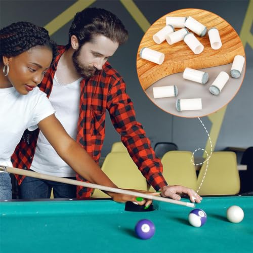 Image of Proberos Cue Tips 20 Pcs 9mm Slip-On for Snooker Stick Pool
