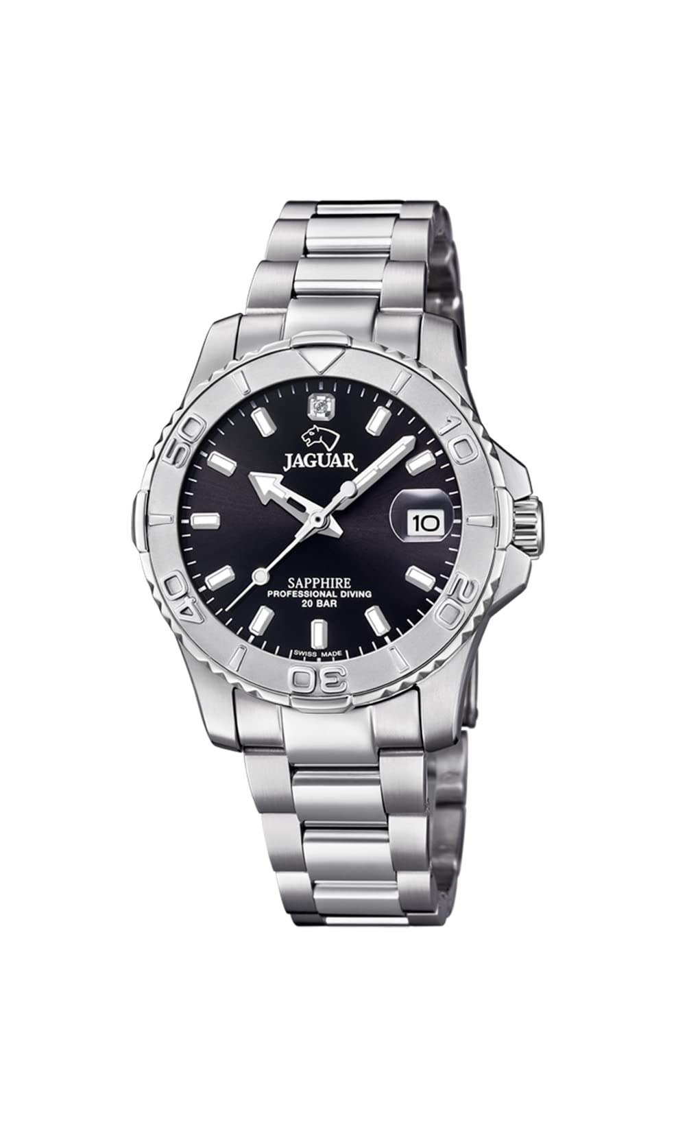 JAGUAR Women's Watch Model J870/4 from The Woman Collection 34 mm Black Case with Steel Strap