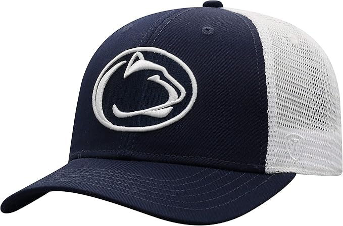 Collegiate Adjustable Trucker Hats (US Alpha One Size Penn State)
