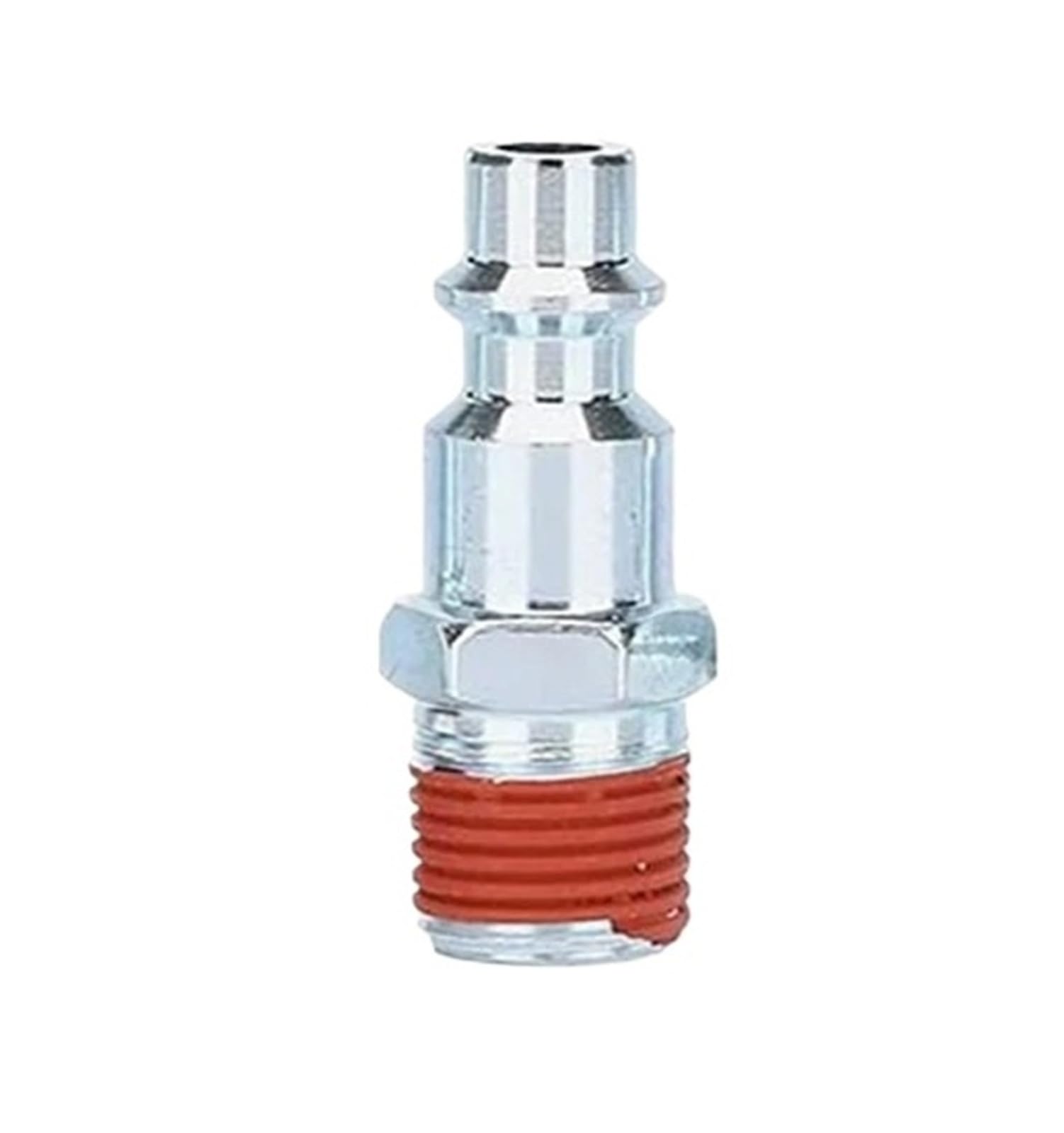 Conector rápido neumático 1/4 con rosca macho para mangueras de aire de talleres, pack de 5 unidades