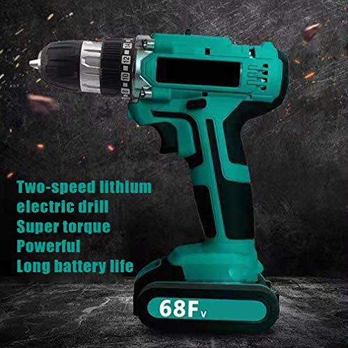 Akku-starker wiederaufladbarer Schraubendreher mit Zubehör-Kit 2 Bohrschrauber mit Variabler Drehzahl zum Schrauben, Befestigen und leichten Bohren von Holz und Kunststoffen – Bild 6