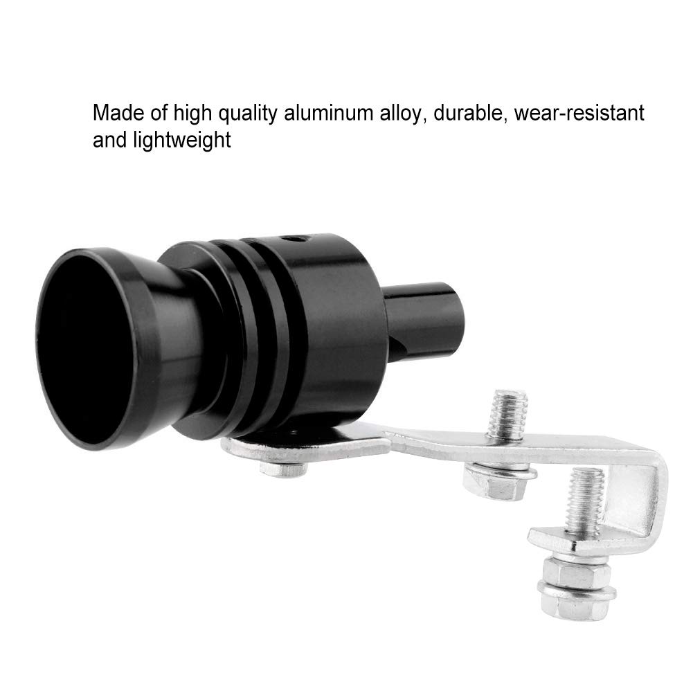 Sifflet Turbo Universel Queue D'Échappement Voiture - Accessoire Sonore ATV SUV Argent