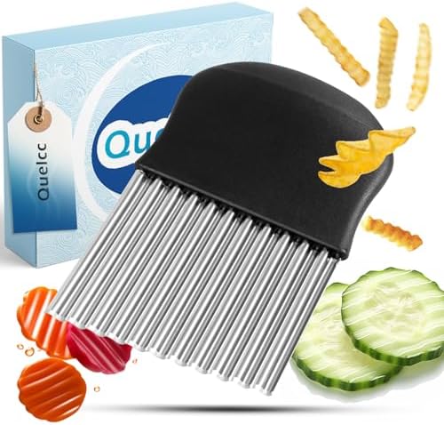 Coltello Ondulato Per Verdure Rpanle - Lama Acciaio Inox Per Patate, Patate Dolci E Frutta | Taglio Facile E Sicuro