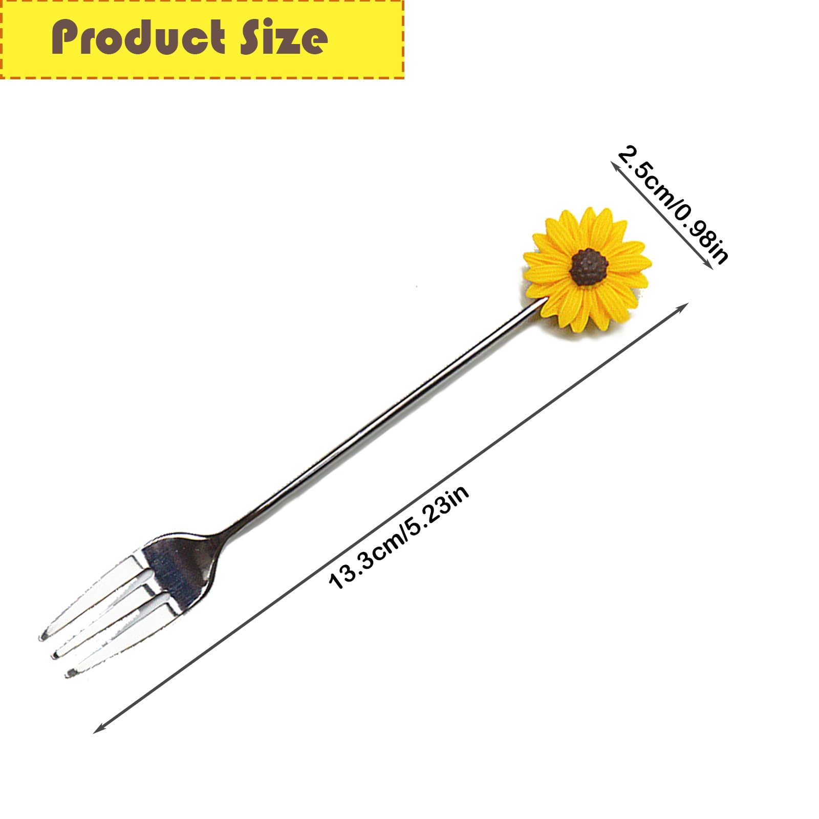 5 Forchette Da Frutta A Margherita In Acciaio Inox Colorato - Per Casa E Feste - Foto 11