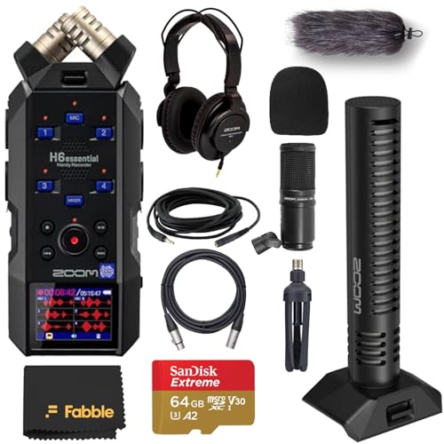 Zoom H6 Essential enregistreur portable avec micro de podcast XLR et cartes