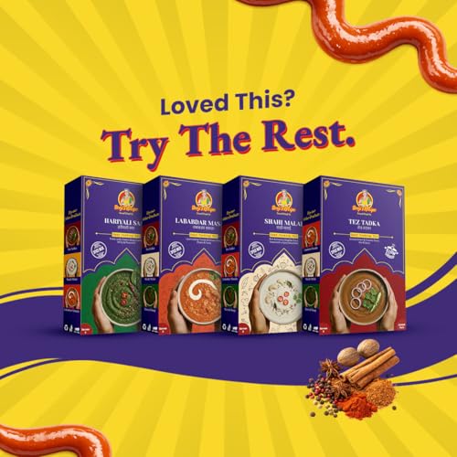 Image of Beeji's Recipe Lababdar Masala Gravy Paste Combo Pack (2 x 250gm) | Cook in 15 Mins | Just Add Fresh Vegetables, Paneer or Chicken | Made with Pure Ghee | No Preservatives | One pack Serves 3-4