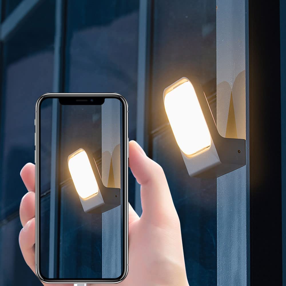 Applique Murale Extérieure Applique Murale 20W, Lumière LED Extérieure en Aluminium, Applique Extérieure Étanche IP65 pour Porte D'entrée, Patio, Terrasse, Couloir, Garage, Porche