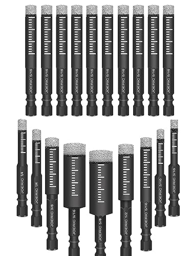Set 9 Pzas Brocas Diamante Seco Hexagonal miniatura 1