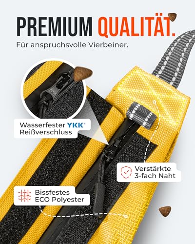 ZAUBERPFOTE Futterbeutel 'Joy' - Mit wasserfestem YKK® Reißverschluss - Apportierbeutel für Hundetraining - Ideal für Leckerlies – Praktische & robuste Leckerlitasche für Hunde