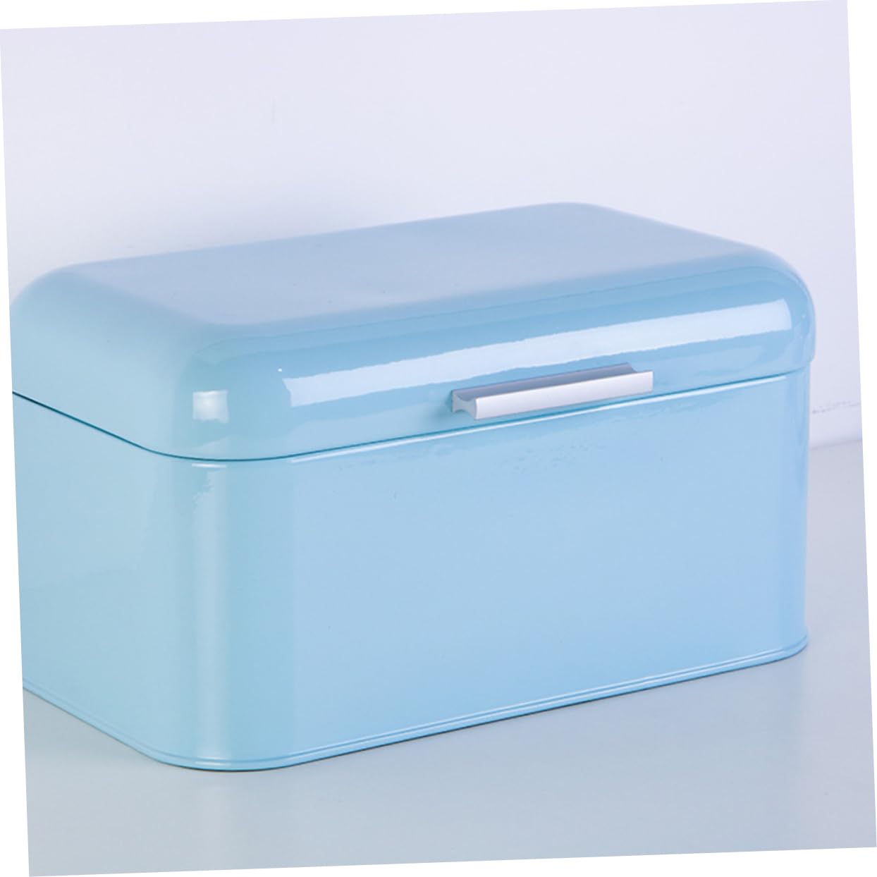 Cabilock Caja de Pan de Hierro con Patrón Especial de Puerta Contenedor de Almacenamiento de Pan Contenedores Herméticos para Almacenar Alimentos Pan para El Hogar Tienda
