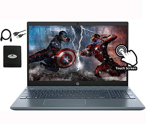 Image of HP Pavilion 15.6 inch FHD Touchscreen Laptop(1920x1080), 10th Gen Intel i7-1065G7(Up to 3.9GHz, Beat i9-8950HK), NVIDIA GeForce MX250, 32GB RAM, 1TB PCIe SSD,Backlit Keyboard,Win10,w /GM Accessories