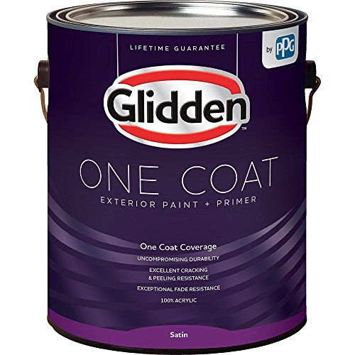 Glidden Exterior Paint + Primer: Brown/Dark Granite, One Coat, Satin, 1-Gallon by Glidden - Image 4