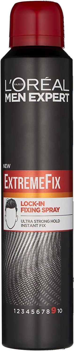 Men Expert Hair Spray, Extreme Fix Lock-In Fixing Spray for Men, 200ml