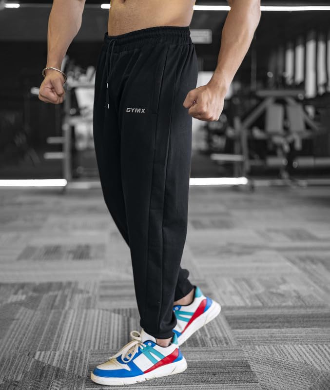 Image of Gymx Joggers for Men for Running | Gym Sports Lower for Men & Boys | Summer Track Pants for Men | Multipurpose Men Lower Activewear Trousers | Night Pants