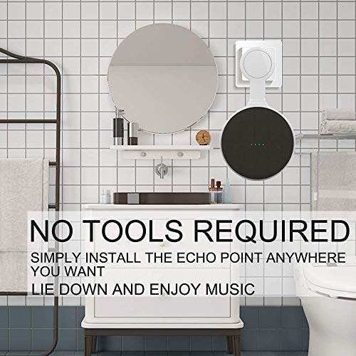 Outlet Wall Mount Holder Stand Hanger Fit for Google Home Mini Voice Assistant,A Space Saving with Cord Management for Smart Speakers,Hide Messy Wires,Place on Kitchen, Bedroom (Set of 2 White)