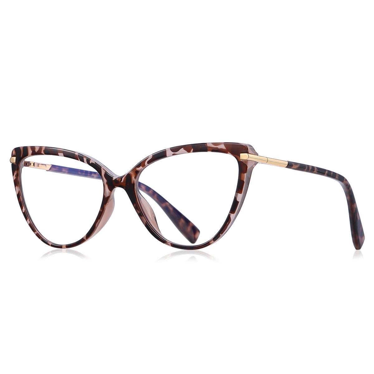 Gafas de moda con montura TR90 de ojo de gato, pequeñas, antirayos azules, retro, para mujer, oficina, señora