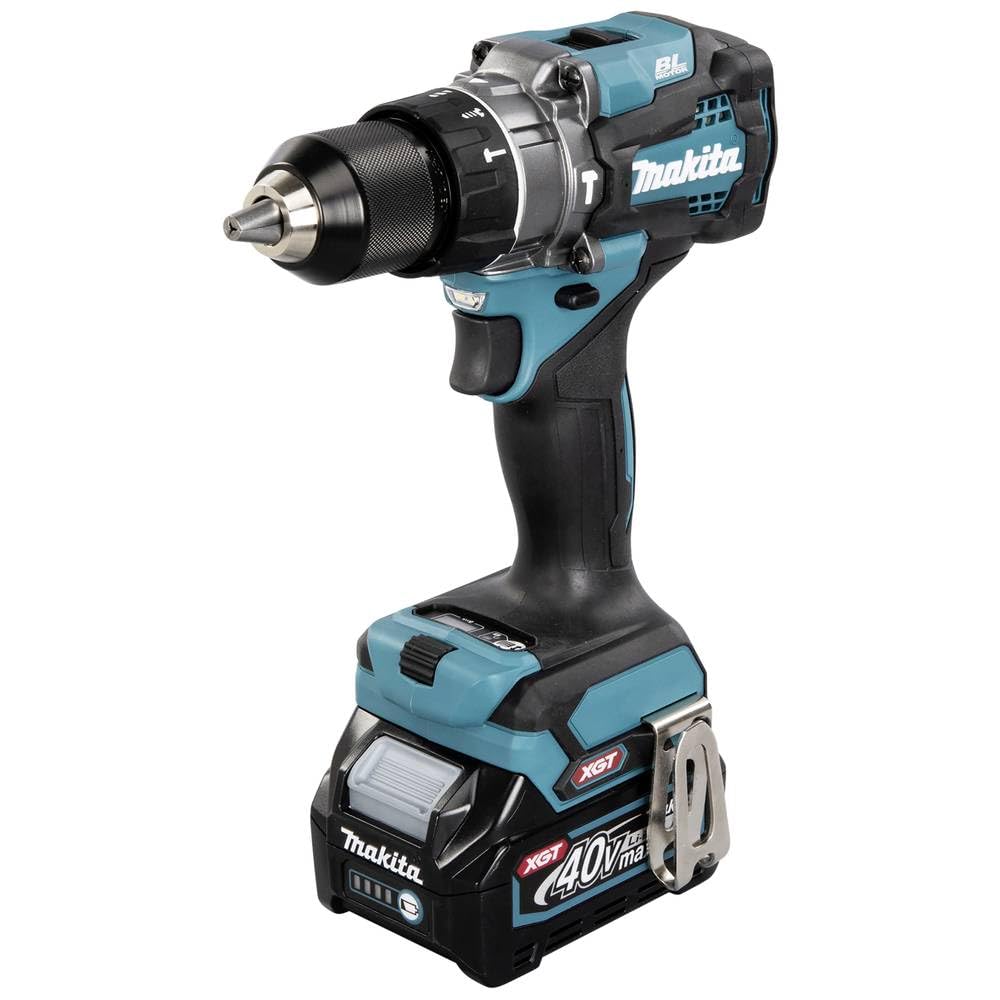 Makita HP001GD201 - Trapano avvitatore a percussione a batteria, 40 V, max. 2,5 Ah, 2 batterie + caricatore in MAKPAC