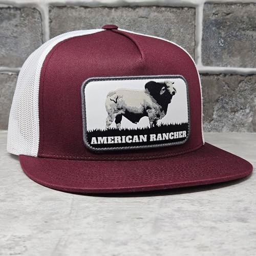 Image of Vexil American Rancher Adjustable Snapback Western Lifestyle Rodeo Southwest Inspired Meshback Hat