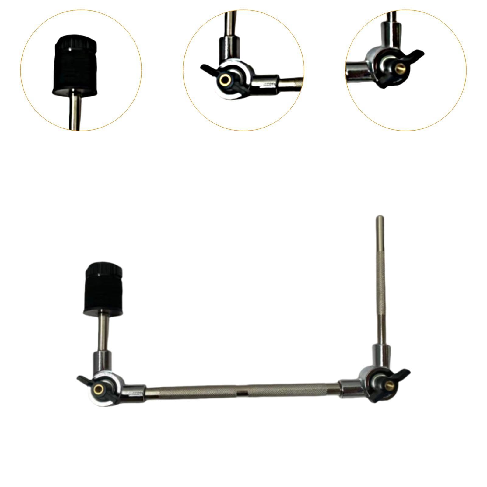 Generic Attacco per Piatti, Supporto per Morsetto per Piatti, Morsetto per Set di Batteria Regolabile, Morsetto di Estensione per Tamburo per Parti di Strumen, S
