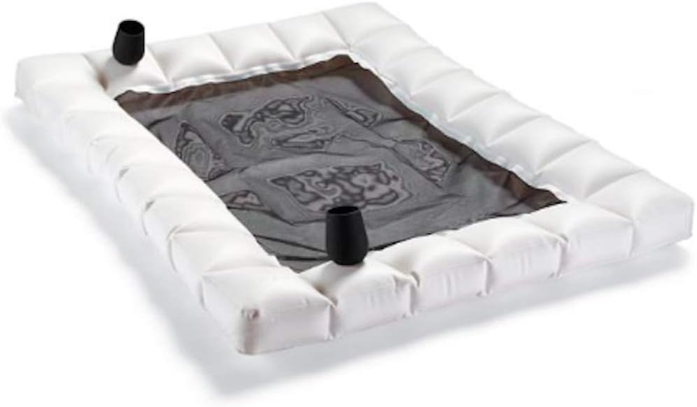 Pigro Felice - Modul'Air Double Inflatable Pool Hammock - Durable Materials - Long Life - Premium - Matte White