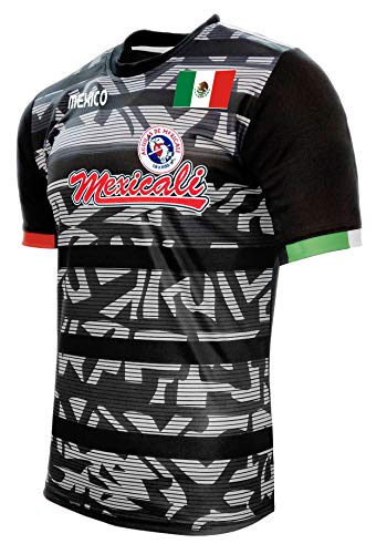 Jersey Mexico Aguilas de Mexicali 100% Polyester Black/Grey miniatura 2