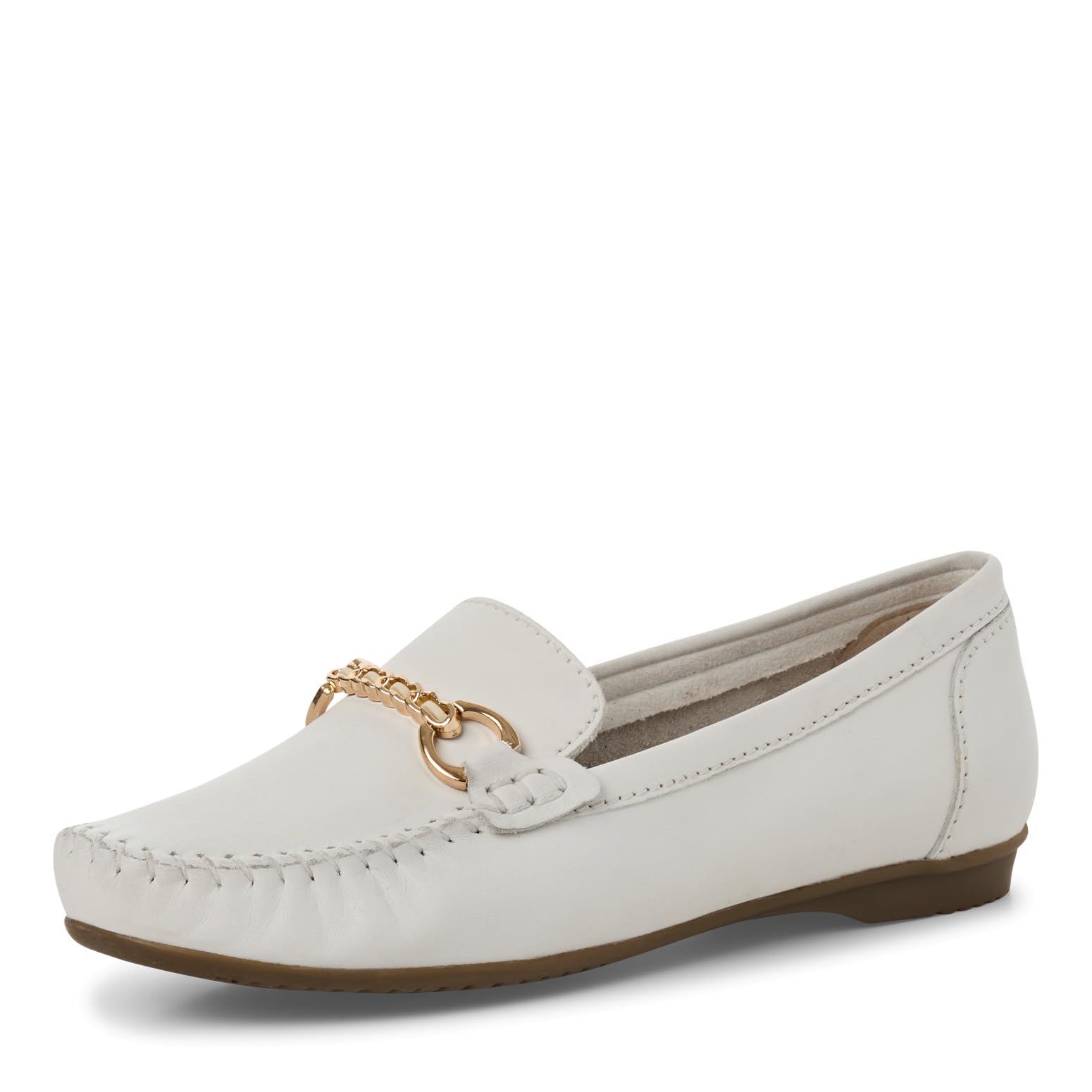 MARCO TOZZI Women's 2-24203-44 Moccasins, White, 37 EU, White, 5 UK