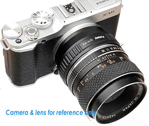 Fotasy Adaptador de Lente Contax Yashica C/Y a Fuji X, Montura CY a Montura X para Cámaras Fujifilm X-Pro1 X-Pro2 X-Pro3 X-E2 X-E3 X-A10 X-M1 X-T1 X-T2 X-T3 X-T4 X-T10 X-T20 X-T30 X-T30II X-T100 X-H1 miniatura 4
