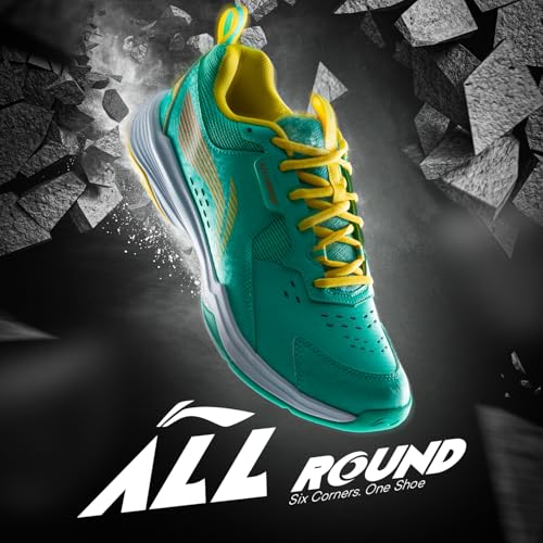 Image of Li-Ning All Round Non Marking Badminton Shoes | All Indoor Sports | Lightweight, Breathable, Grippy & Durable | High Rebound Cushioning | Stable Heel Support