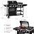 Grills House ZH3004H Premium Gas Grill and Pizza Oven Combo with Side Burner, 59,000 BTU, 768 Square Inches of Grilling Area, Automatic Ignition, Perfect for Backyard, Patio and Outdoor Parties, Black