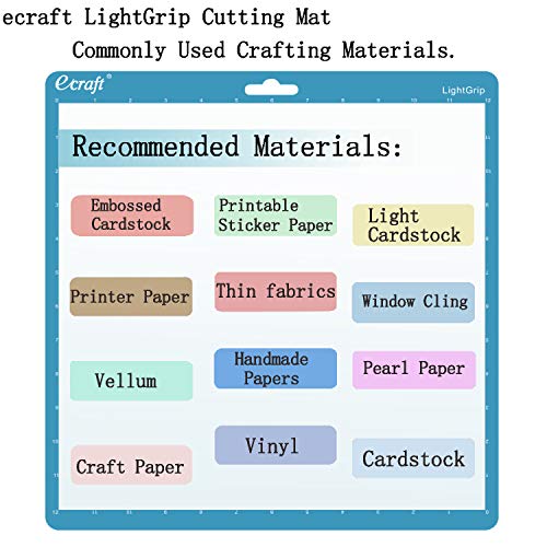 Ecraft CUTTING MAT FOR SILHOUETTE CAMEO 3/2/1: 12X12Inch Include One Stronggrip&Three Standardgrip&One Lightgrip Cutting Mat Perfect thumb #3
