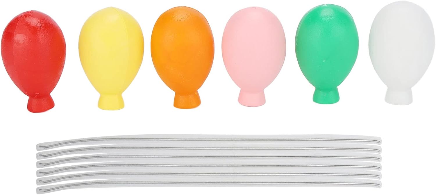 Keenso 60pcs Dollhouse Colorful Balloons Decoration Exquisite Miniature Doll House Accessories 10 Pack Balls Accessories Toys