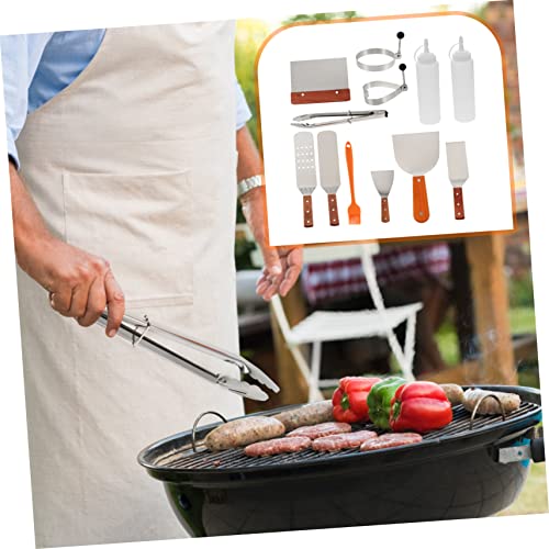 Set de 12 utensilios para barbacoa de acero inoxidable miniatura 2